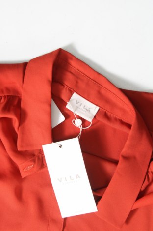 Γυναικείο πουκάμισο Vila, Μέγεθος M, Χρώμα Κόκκινο, Πολυεστέρας, Τιμή 14,23 €