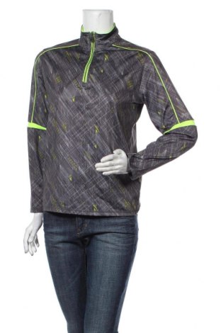 Дамска спортна блуза ASICS, Размер L, Цвят Сив, 92% полиестер, 8% еластан, Цена 27,30 лв.