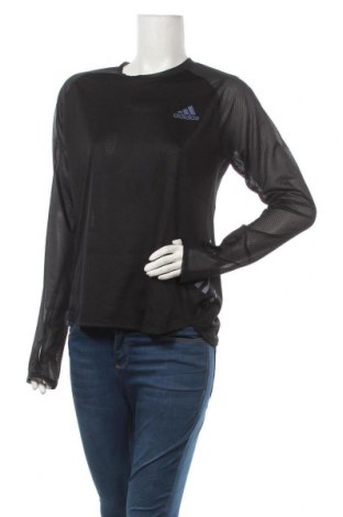 Γυναικεία αθλητική μπλούζα Adidas, Μέγεθος L, Χρώμα Μαύρο, 100% πολυεστέρας, Τιμή 32,12 €