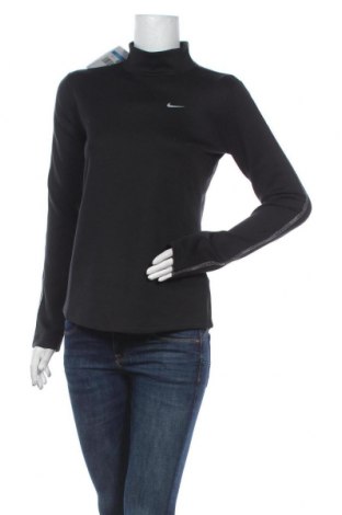 Дамска спортна блуза Nike, Размер M, Цвят Черен, 80% полиестер, 20% еластан, Цена 56,07 лв.