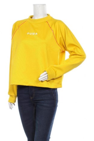 Damska sportowa bluzka PUMA, Rozmiar XL, Kolor Żółty, 98% bawełna, 2% elastyna, Cena 197,91 zł