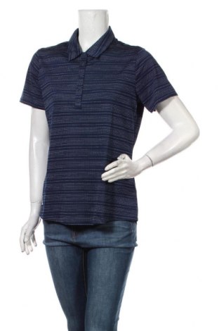 Damen T-Shirt Adidas, Größe L, Farbe Blau, 89% Polyester, 11% Elastan, Preis 28,50 €