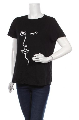 Tricou de femei Atmos & Here, Mărime XL, Culoare Negru, Bumbac, Preț 92,84 Lei
