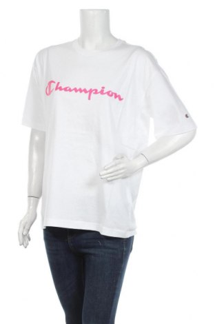 Γυναικείο t-shirt Champion, Μέγεθος S, Χρώμα Λευκό, Βαμβάκι, Τιμή 19,16 €