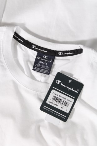 Γυναικείο t-shirt Champion, Μέγεθος S, Χρώμα Λευκό, Βαμβάκι, Τιμή 22,81 €