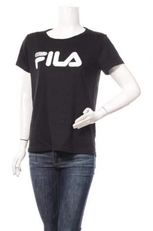 Дамска тениска FILA, Размер L, Цвят Черен, Полиестер, памук, Цена 51,45 лв.