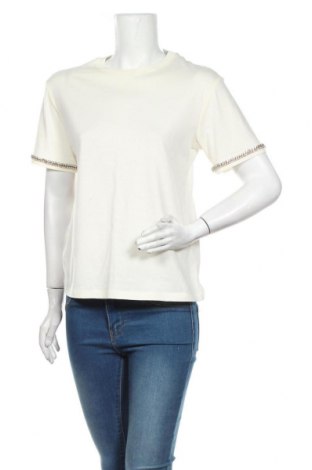 Damen T-Shirt H&M, Größe XS, Farbe Ecru, Baumwolle, Preis 15,31 €