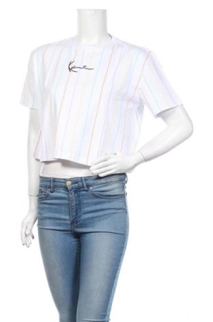 Damen T-Shirt Karl Kani, Größe S, Farbe Weiß, Baumwolle, Preis 24,33 €