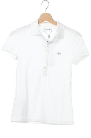 Дамска тениска Lacoste, Размер XXS, Цвят Бял, 94% памук, 6% еластан, Цена 113,40 лв.