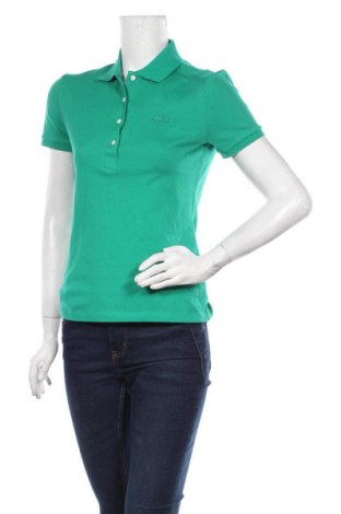 Γυναικείο t-shirt Lacoste, Μέγεθος S, Χρώμα Πράσινο, 94% βαμβάκι, 6% ελαστάνη, Τιμή 68,19 €