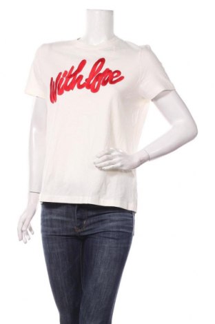 Γυναικείο t-shirt Maje, Μέγεθος M, Χρώμα Εκρού, Βαμβάκι, Τιμή 68,19 €
