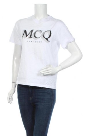 Γυναικείο t-shirt McQ Alexander McQueen, Μέγεθος M, Χρώμα Λευκό, 97% βαμβάκι, 3% ελαστάνη, Τιμή 89,84 €