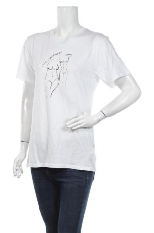 Damen T-Shirt Na-Kd, Größe XXS, Farbe Weiß, Baumwolle, Preis 15,08 €
