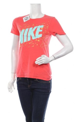 Дамска тениска Nike, Размер S, Цвят Оранжев, 100% памук, Цена 29,00 лв.