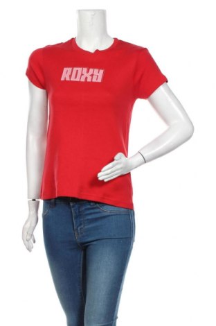 Γυναικείο t-shirt Roxy, Μέγεθος S, Χρώμα Κόκκινο, Βαμβάκι, Τιμή 17,32 €