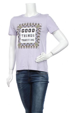 Γυναικείο t-shirt S.Oliver, Μέγεθος S, Χρώμα Βιολετί, Βαμβάκι, Τιμή 16,42 €