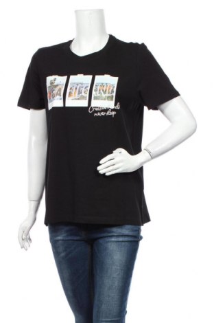 Γυναικείο t-shirt S.Oliver, Μέγεθος L, Χρώμα Μαύρο, Βαμβάκι, Τιμή 16,42 €