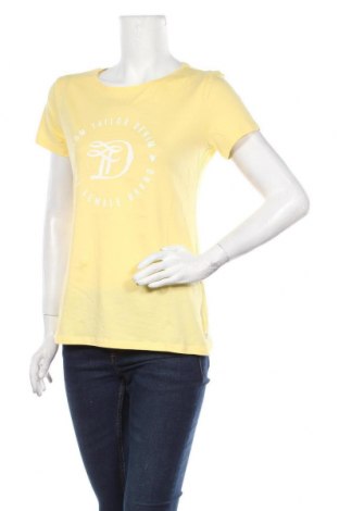 Дамска тениска Tom Tailor, Размер L, Цвят Жълт, Памук, Цена 36,75 лв.