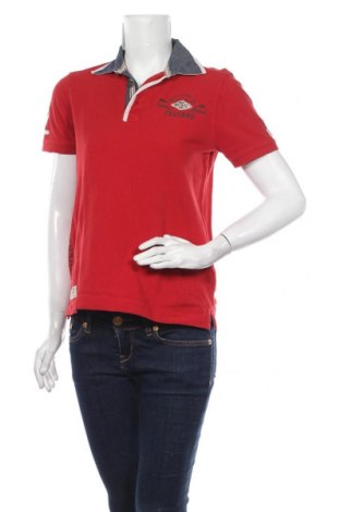 Дамска тениска Tom Tailor, Размер S, Цвят Червен, Памук, Цена 40,50 лв.
