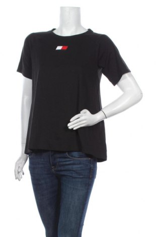 Дамска тениска Tommy Hilfiger, Размер S, Цвят Черен, 60% памук, 40% полиестер, Цена 55,30 лв.