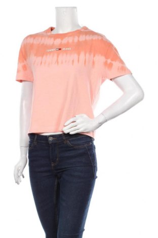 Дамска тениска Tommy Hilfiger, Размер M, Цвят Оранжев, Памук, Цена 55,30 лв.