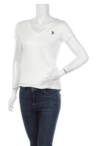 Damen T-Shirt U.S. Polo Assn., Größe S, Farbe Weiß, Baumwolle, Preis 25,97 €