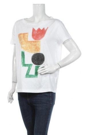 Damski T-shirt United Colors Of Benetton, Rozmiar S, Kolor Biały, Bawełna, Cena 78,37 zł