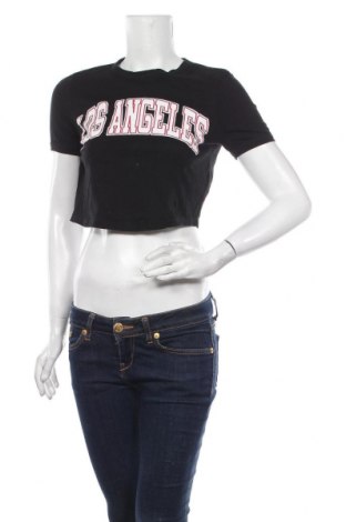 Damen T-Shirt Zara, Größe S, Farbe Schwarz, 100% Baumwolle, Preis 21,57 €