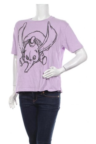 Tricou de femei Zara, Mărime M, Culoare Mov, Bumbac, Preț 144,74 Lei