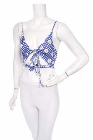 Costum de baie de damă Nasty Gal, Mărime L, Culoare Albastru, 92% poliester, 8% elastan, Preț 106,11 Lei