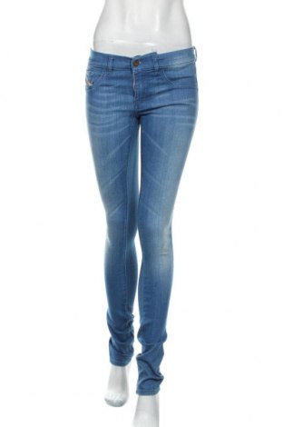 Damskie jeansy Diesel, Rozmiar M, Kolor Niebieski, 82% bawełna, 17% poliester, 1% elastyna, Cena 217,50 zł