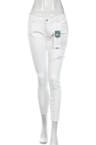 Damskie jeansy ONLY, Rozmiar L, Kolor Biały, 98% bawełna, 2% elastyna, Cena 147,40 zł