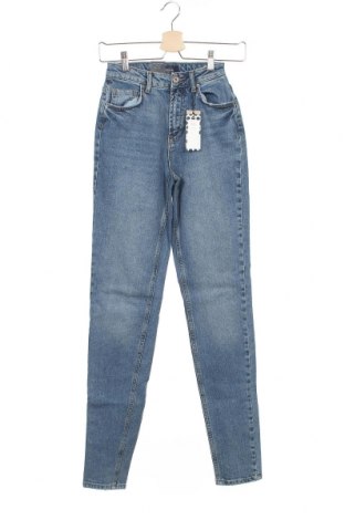 Damskie jeansy Pieces, Rozmiar XXS, Kolor Niebieski, 8% bawełna, 2% elastyna, Cena 147,40 zł
