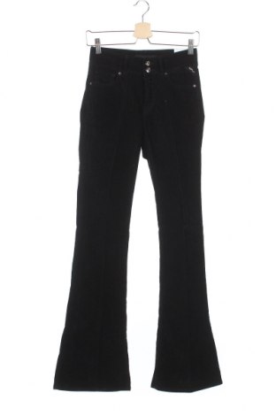 Γυναικείο κοτλέ παντελόνι Replay, Μέγεθος S, Χρώμα Μαύρο, 98% βαμβάκι, 2% ελαστάνη, Τιμή 55,46 €