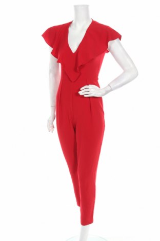 Dámský overal Miss Selfridge, Velikost S, Barva Červená, 97% polyester, 3% elastan, Cena  828,00 Kč