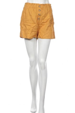 Γυναικείο κοντό παντελόνι Cotton On, Μέγεθος L, Χρώμα Κίτρινο, 55% λινό, 45% βισκόζη, Τιμή 7,54 €