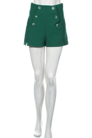 Pantaloni scurți de femei H&M, Mărime S, Culoare Verde, 95% poliester, 5% elastan, Preț 85,53 Lei