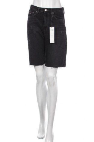 Дамски къс панталон Tommy Hilfiger, Размер S, Цвят Черен, Памук, Цена 104,30 лв.