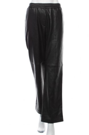 Γυναικείο παντελόνι δερμάτινο Mango, Μέγεθος L, Χρώμα Μαύρο, Δερματίνη, Τιμή 19,12 €