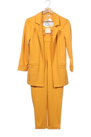 Costum de femei H&M Divided, Mărime XS, Culoare Galben, 72% poliester, 24% viscoză, 4% elastan, Preț 292,76 Lei