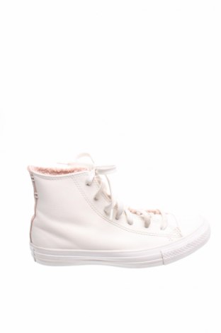 Дамски обувки Converse, Размер 38, Цвят Бял, Естествена кожа, естествен велур, Цена 99,00 лв.