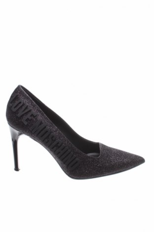Γυναικεία παπούτσια Love Moschino, Μέγεθος 37, Χρώμα Μαύρο, Κλωστοϋφαντουργικά προϊόντα, Τιμή 110,72 €