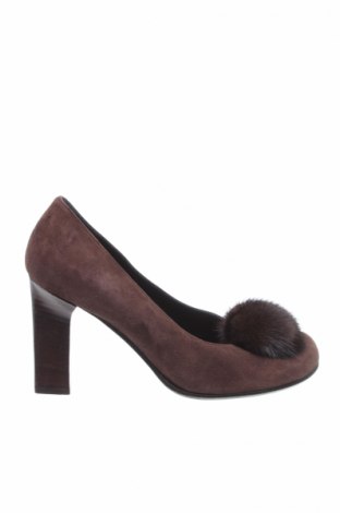 Дамски обувки Sonia Rykiel, Размер 37, Цвят Кафяв, Естествен велур, естествен косъм, Цена 316,00 лв.