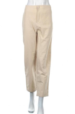 Дамски панталон, Размер M, Цвят Бежов, 55% лен, 45% памук, Цена 32,40 лв.