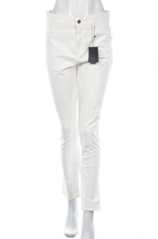 Дамски панталон Gant, Размер M, Цвят Бял, 96% памук, 4% еластан, Цена 209,00 лв.