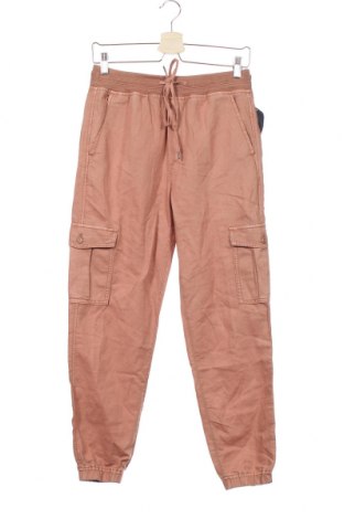 Дамски панталон Gap, Размер XS, Цвят Оранжев, 55% лен, 45% памук, Цена 64,35 лв.