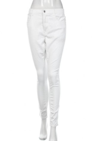 Дамски панталон Only Carmakoma, Размер XL, Цвят Екрю, 69% памук, 29% полиестер, 2% еластан, Цена 42,92 лв.