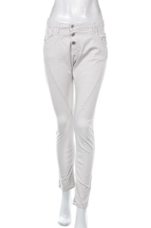Дамски панталон Please, Размер M, Цвят Бежов, 98% памук, 2% еластан, Цена 43,00 лв.