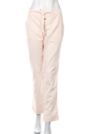 Дамски панталон Q/S by S.Oliver, Размер L, Цвят Розов, 55% лен, 45% памук, Цена 77,35 лв.