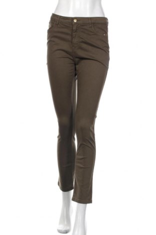 Дамски панталон Un Deux Trois, Размер M, Цвят Зелен, 97% памук, 3% еластан, Цена 107,55 лв.